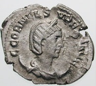 Cornelia Supra wife of Emperor Aemelianus  ca. 253 CE   RIC IV 30 Hunter 1 RSC 5.